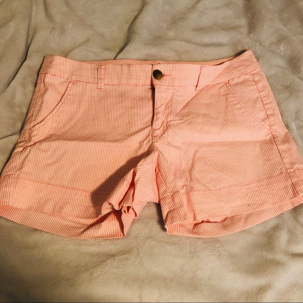 Red/White Striped AE Shorts